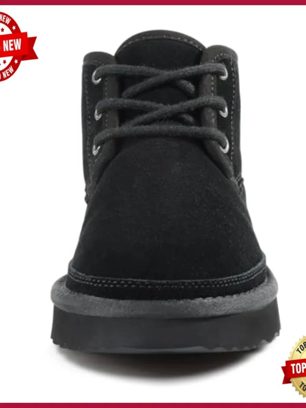Genuine Suede Lace Up Ankle Booties Faux Fur Lined Winter Snow Boots Women